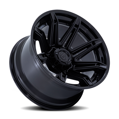 Aluminum 20X10 Brawl FC401MX Matte Black/Gloss Black Lip Fuel Off Road Wheels-13