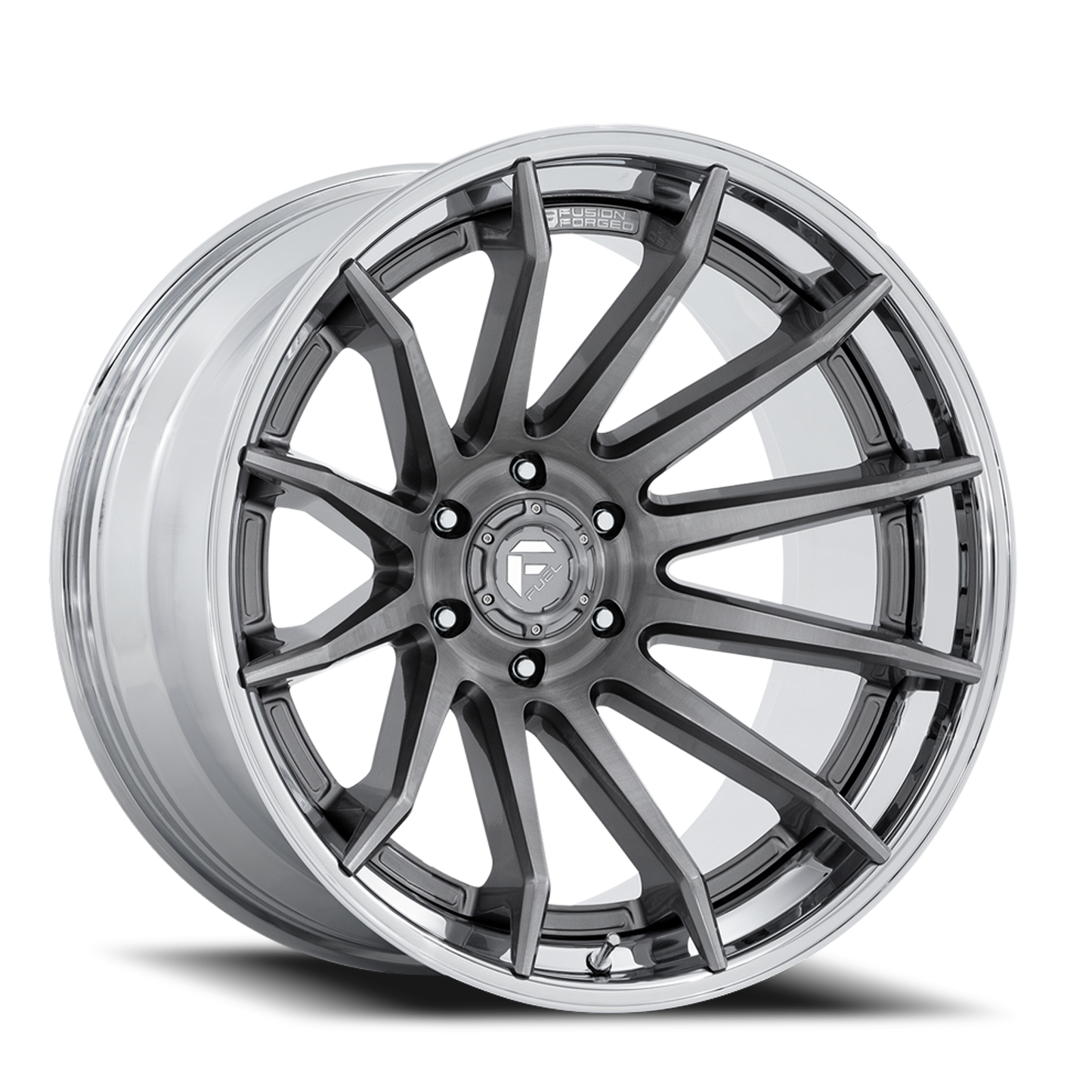 Aluminum 22X12 Burn FC403AP Platinum Silver Chrome Lip Fuel Off Road Wheels