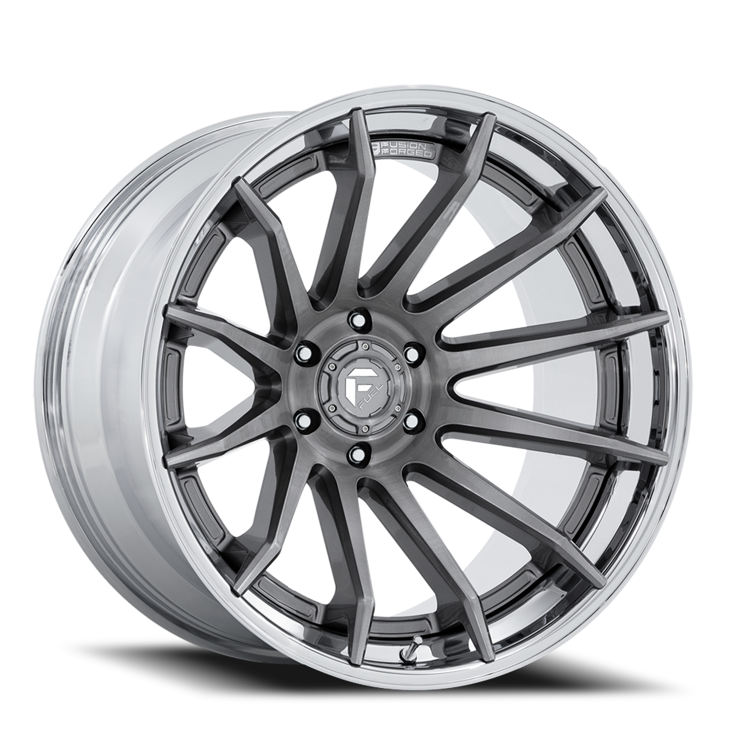 Aluminum 22X12 Burn FC403AP Platinum Silver Chrome Lip Fuel Off Road Wheels