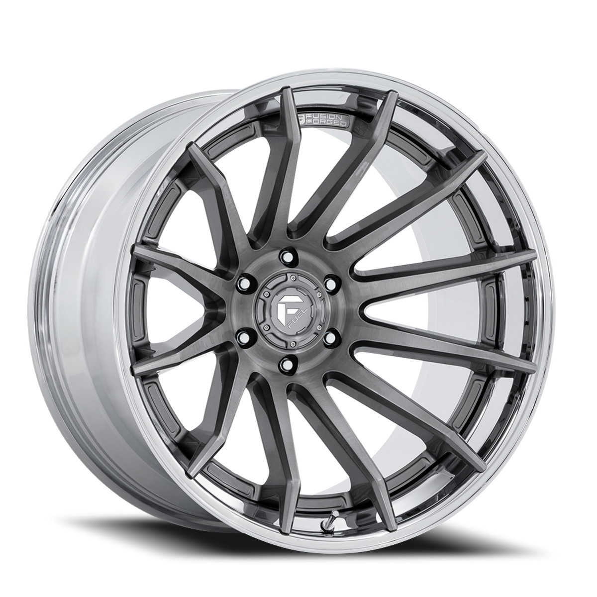 Aluminum 22X12 Burn FC403AP Platinum Silver Chrome Lip Fuel Off Road Wheels