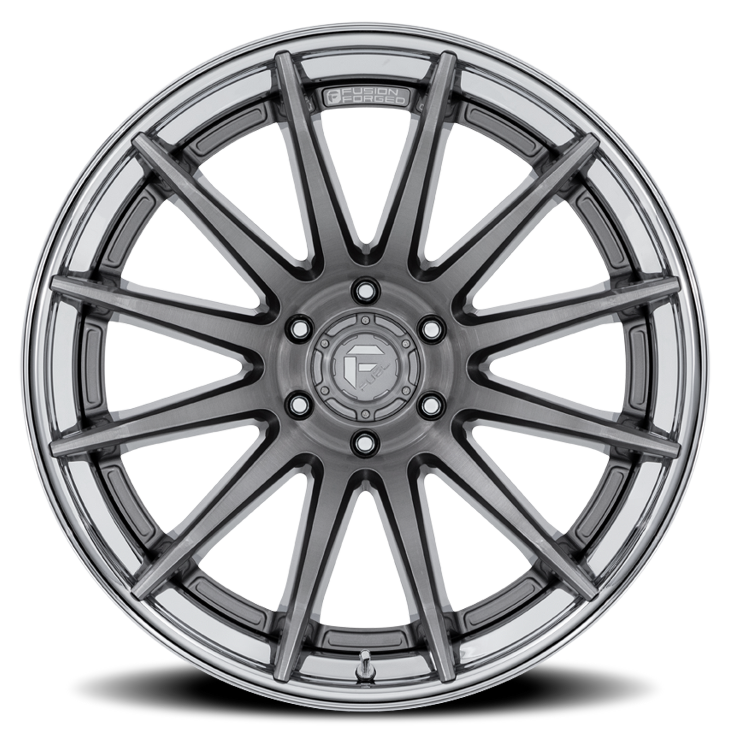 Aluminum 22X12 Burn FC403AP Platinum Silver Chrome Lip Fuel Off Road Wheels-2