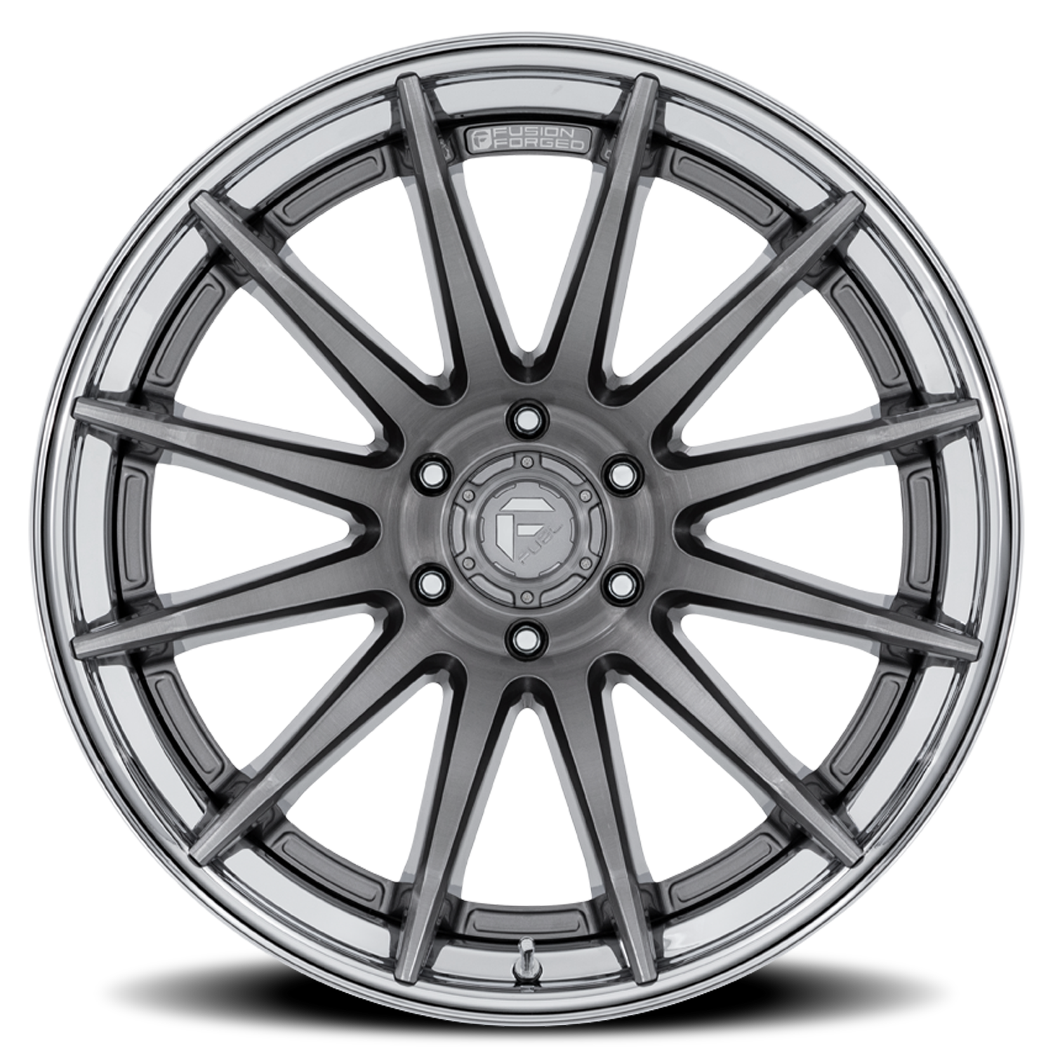 Aluminum 22X12 Burn FC403AP Platinum Silver Chrome Lip Fuel Off Road Wheels-2