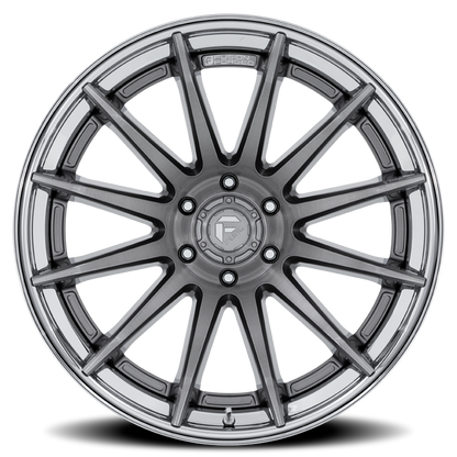Aluminum 22X12 Burn FC403AP Platinum Silver Chrome Lip Fuel Off Road Wheels-2