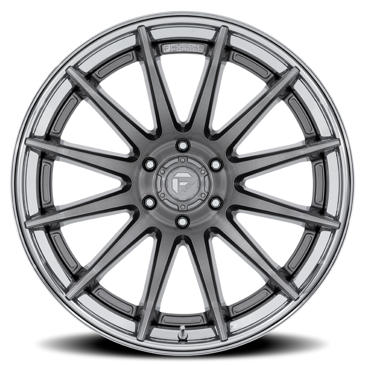 Aluminum 22X12 Burn FC403AP Platinum Silver Chrome Lip Fuel Off Road Wheels-2