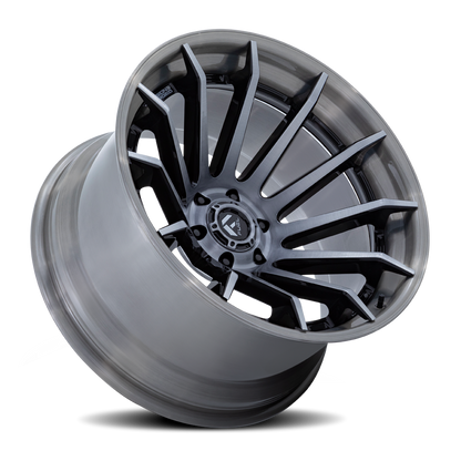 Aluminum 22X12 Burn FC403AP Platinum Silver Chrome Lip Fuel Off Road Wheels-10