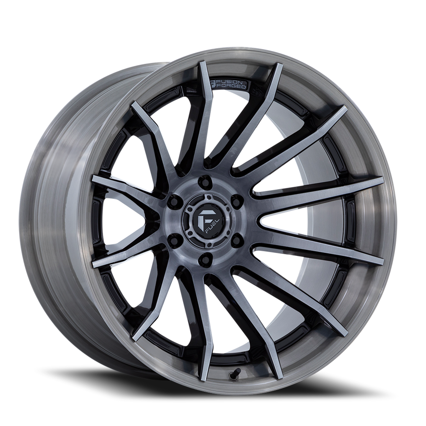 Aluminum 22X12 Burn FC403AP Platinum Silver Chrome Lip Fuel Off Road Wheels-6
