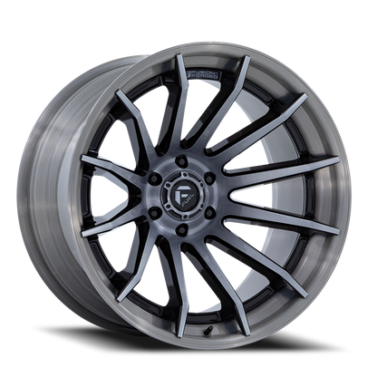Aluminum 22X12 Burn FC403AP Platinum Silver Chrome Lip Fuel Off Road Wheels-3