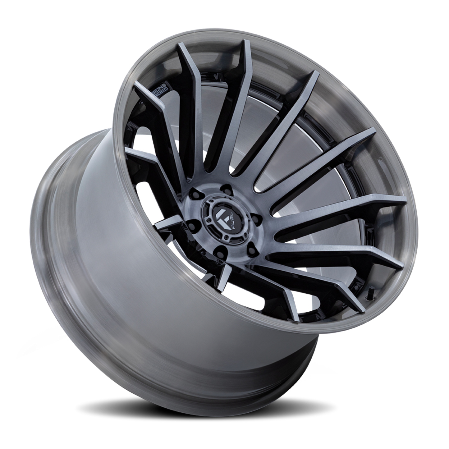 Aluminum 22X12 Burn FC403AP Platinum Silver Chrome Lip Fuel Off Road Wheels-4