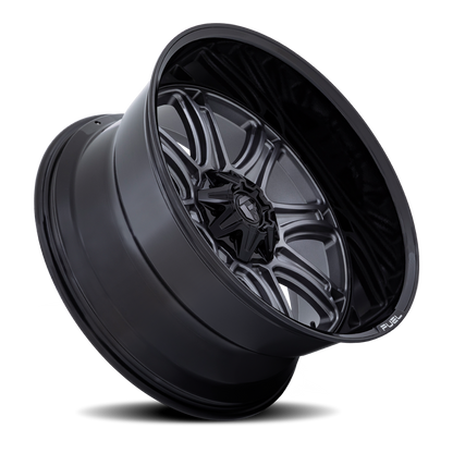 Aluminum 20X10 Darkstar FC853AB Matte Gunmetal Gray/Black Lip Fuel Off Road Wheels-25