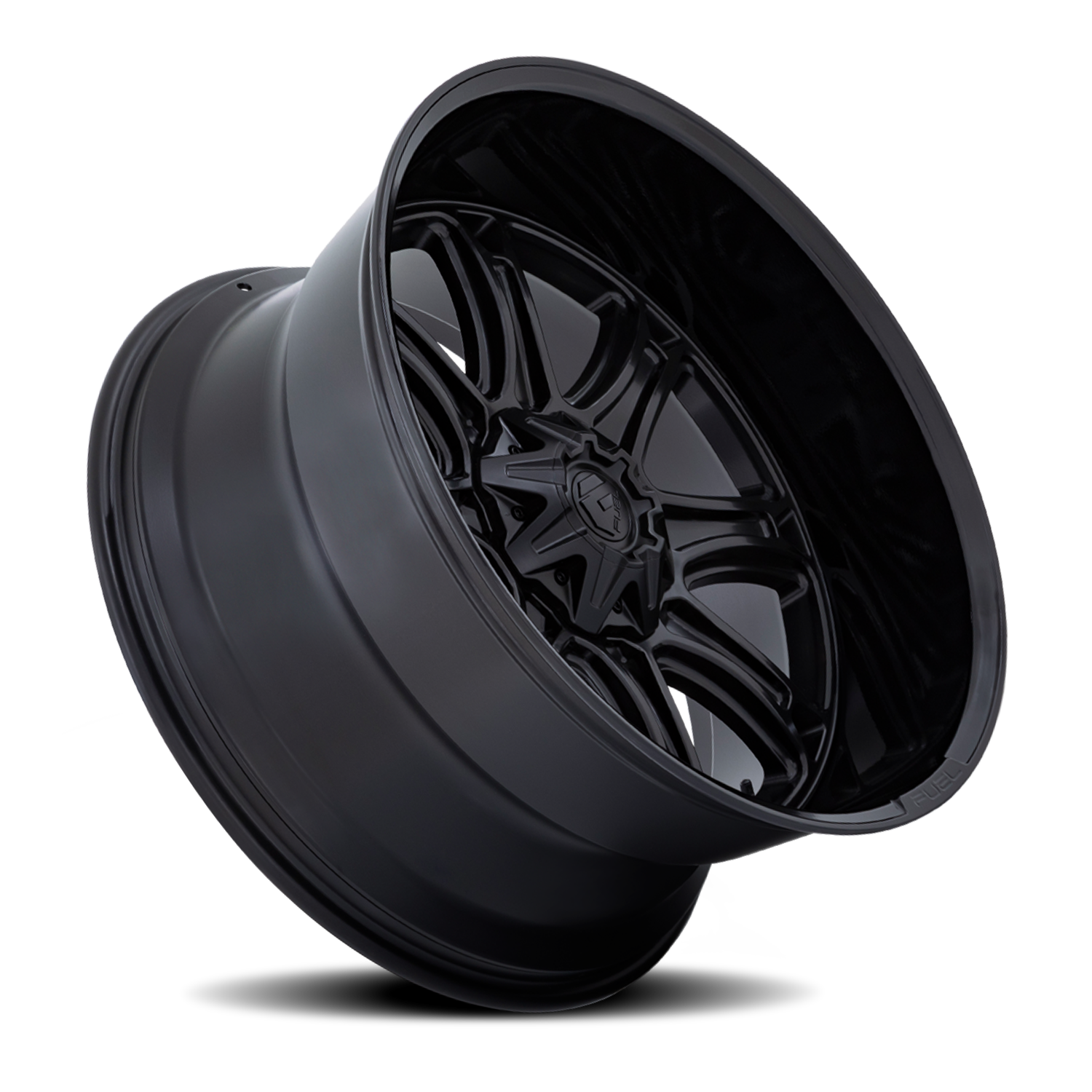 Aluminum 20X10 Darkstar FC853MB Matte Black/Gloss Black Lip Fuel Off Road Wheels-25