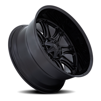 Aluminum 20X10 Darkstar FC853MB Matte Black/Gloss Black Lip Fuel Off Road Wheels-25