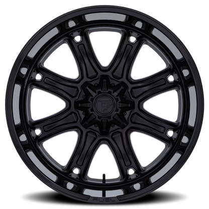 Aluminum 20X10 Darkstar FC853MB Matte Black/Gloss Black Lip Fuel Off Road Wheels-26