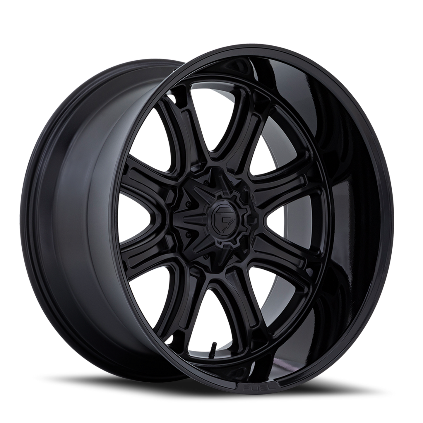 Aluminum 20X10 Darkstar FC853MB Matte Black/Gloss Black Lip Fuel Off Road Wheels-18