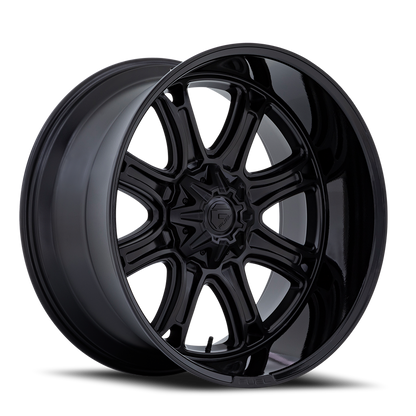 Aluminum 20X10 Darkstar FC853MB Matte Black/Gloss Black Lip Fuel Off Road Wheels-15