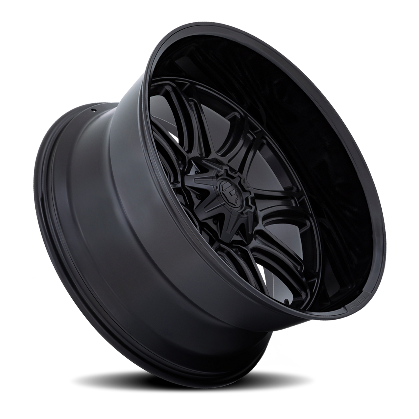 Aluminum 20X10 Darkstar FC853MB Matte Black/Gloss Black Lip Fuel Off Road Wheels-4