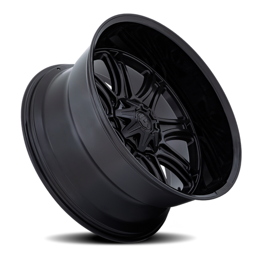 Aluminum 20X9 Darkstar FC853MB Matte Black/Gloss Black Lip Fuel Off Road Wheels-1