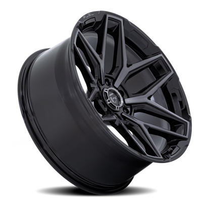 Aluminum 18X9 Flux 6 FC854BT Gloss Black Brushed Gray Tint Fuel Off Road Wheels-16