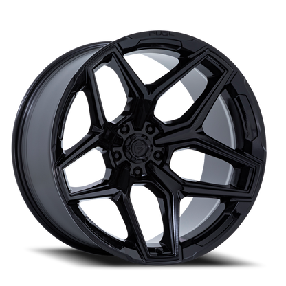 Aluminum 18X9 Flux 6 FC854BX Gloss Black Fuel Off Road Wheels-6