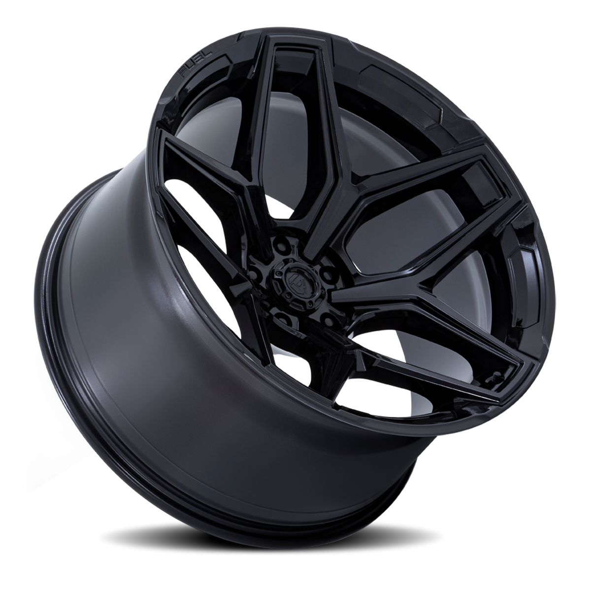 Aluminum 18X9 Flux 6 FC854BX Gloss Black Fuel Off Road Wheels-4