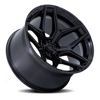Aluminum 18X9 Flux 6 FC854BX Gloss Black Fuel Off Road Wheels-1