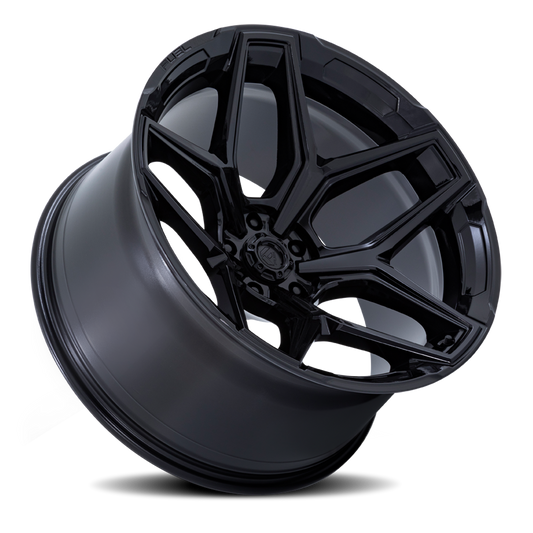 Aluminum 18X9 Flux 6 FC854BX Gloss Black Fuel Off Road Wheels-1