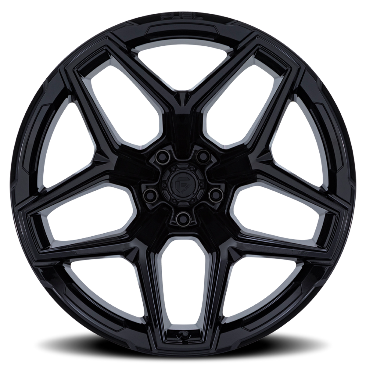 Aluminum 18X9 Flux 6 FC854BX Gloss Black Fuel Off Road Wheels-2
