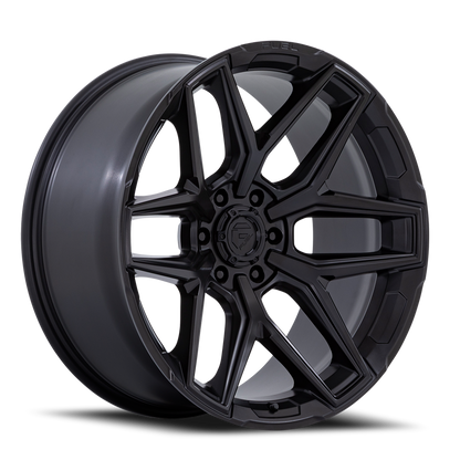 Aluminum 17X9 Flux 6 FC854MX Blackout Fuel Off Road Wheels-3