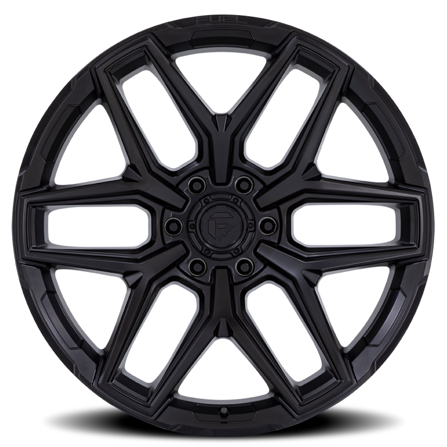 Aluminum 17X9 Flux 6 FC854MX Blackout Fuel Off Road Wheels-5