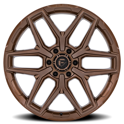 Aluminum 18X9 Flux 6 FC854ZR Platinum Bronze Fuel Off Road Wheels-5
