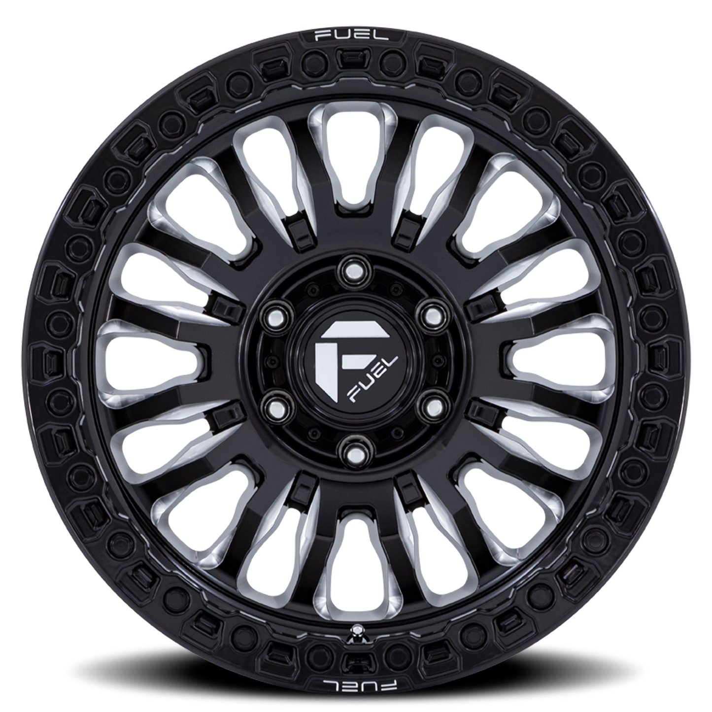 Aluminum 17X9 Rincon SBL FC857BE Gloss Black Milled Fuel Off Road Wheels-26