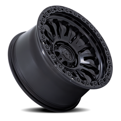 Aluminum 17X9 Rincon SBL FC857MB Matte Black/Gloss Black Lip Fuel Off Road Wheels-22