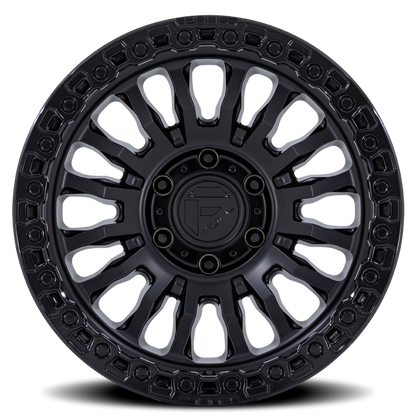 Aluminum 17X9 Rincon SBL FC857MB Matte Black/Gloss Black Lip Fuel Off Road Wheels-14