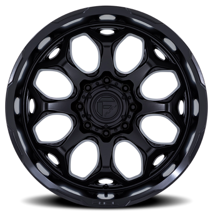 Aluminum 20X10 Scepter FC862 MX Blackout Fuel Off Road Wheels-5
