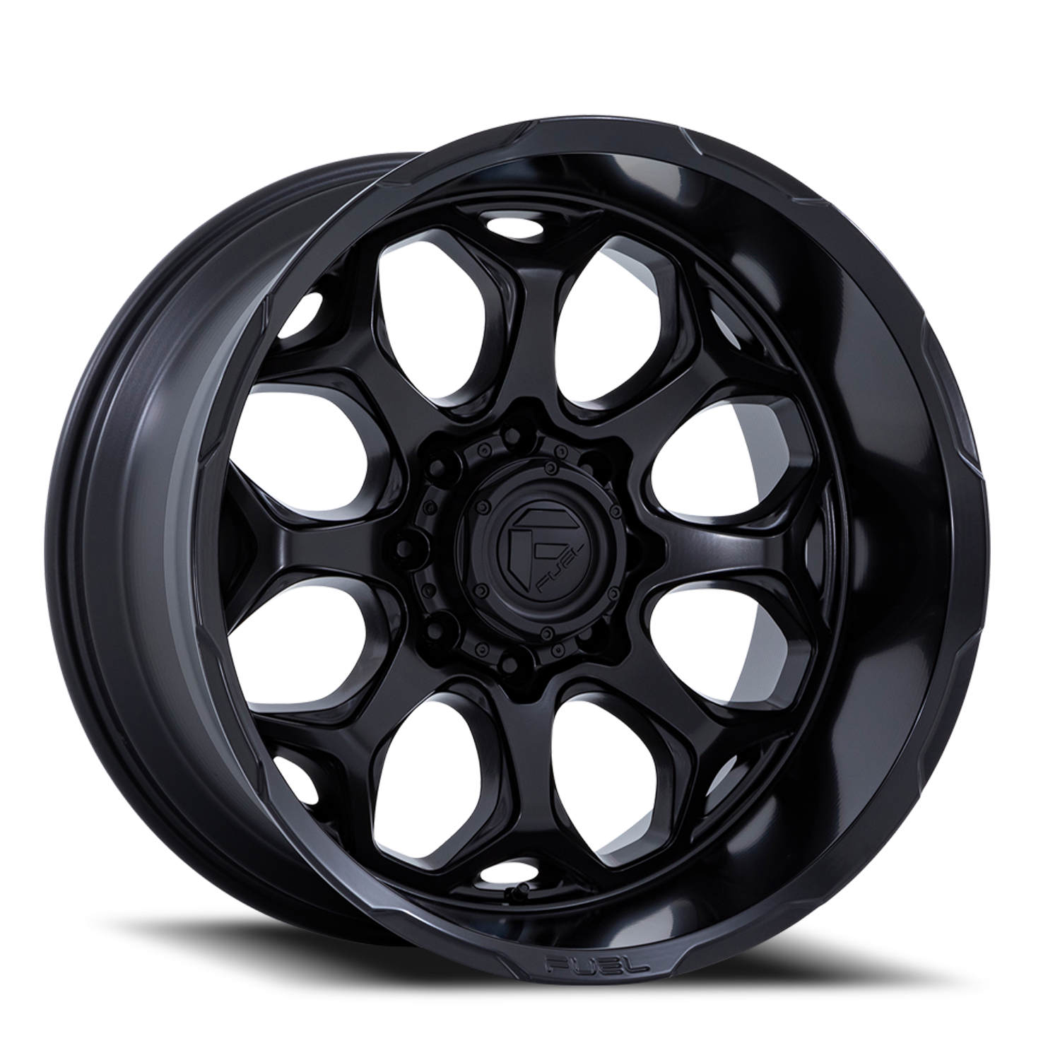 Aluminum 20X10 Scepter FC862 MX Blackout Fuel Off Road Wheels