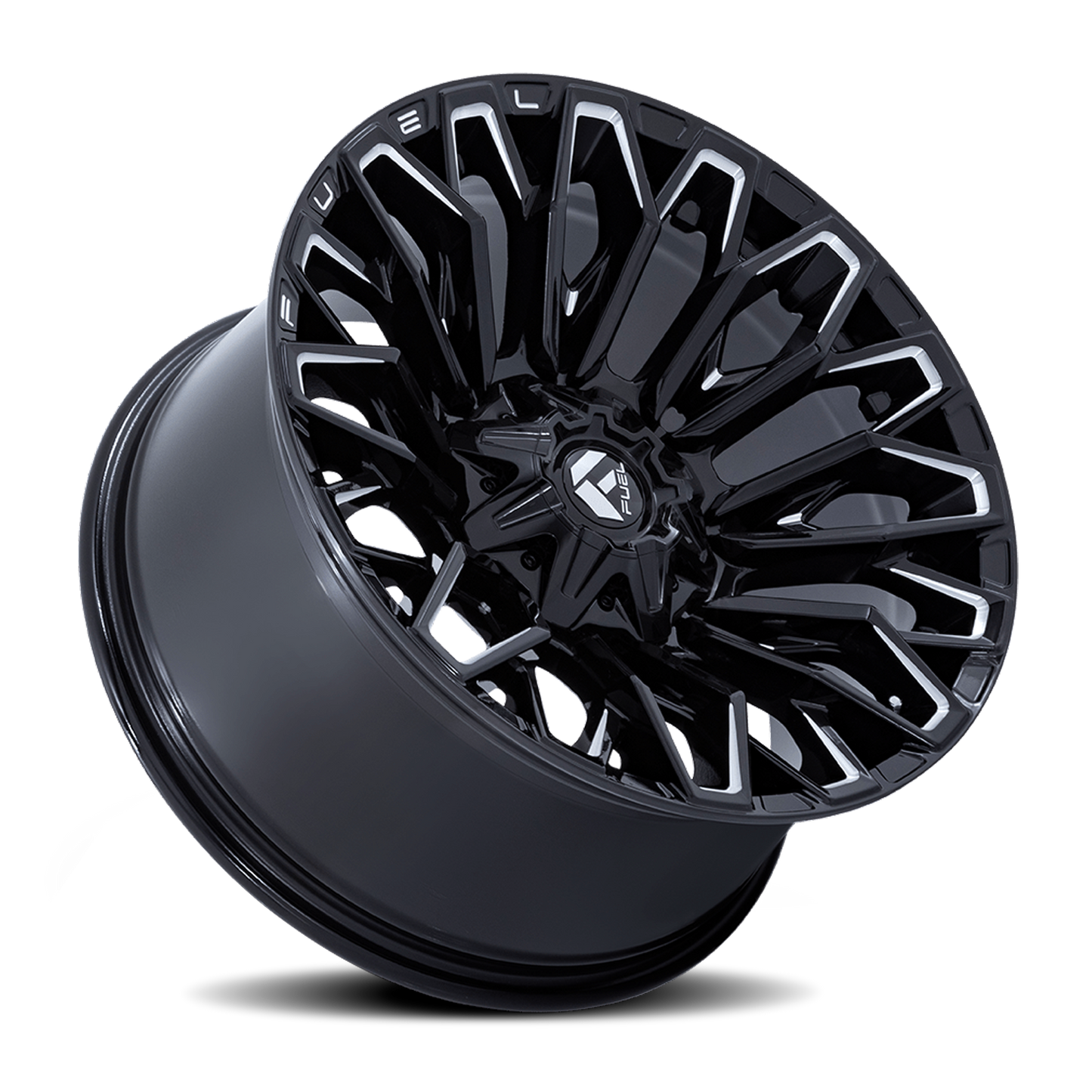 Aluminum 20X10 Strike FC865 BE Gloss Black/Milled Fuel Off Road Wheels-13