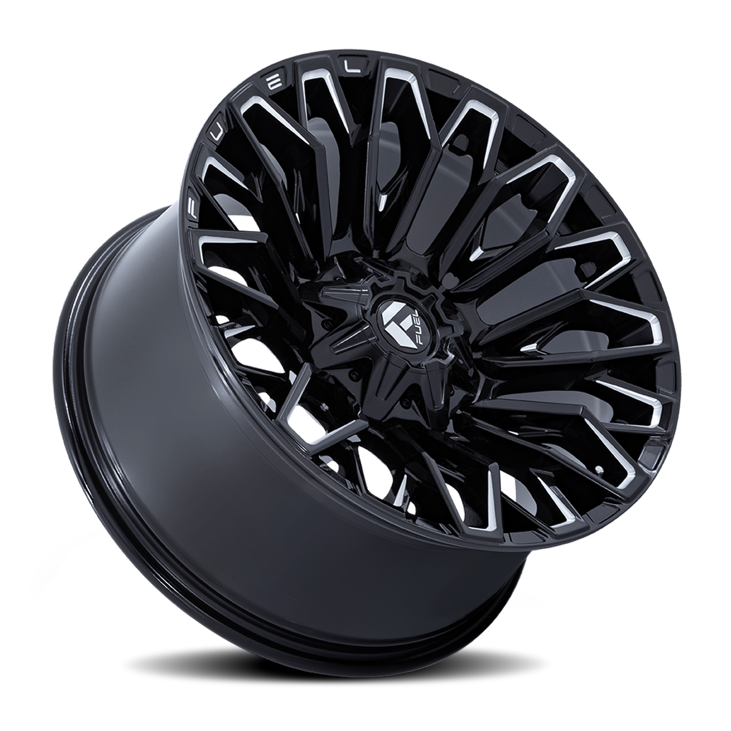 Aluminum 20X10 Strike FC865 BE Gloss Black/Milled Fuel Off Road Wheels-13