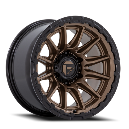 Aluminum 17X9 Piston FC866 ZB Matte Bronze/Gloss Black Lip Fuel Off Road Wheels-3