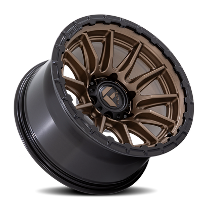 Aluminum 17X9 Piston FC866 ZB Matte Bronze/Gloss Black Lip Fuel Off Road Wheels-4