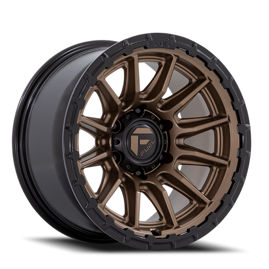 Aluminum 17X9 Piston FC866 ZB Matte Bronze/Gloss Black Lip Fuel Off Road Wheels