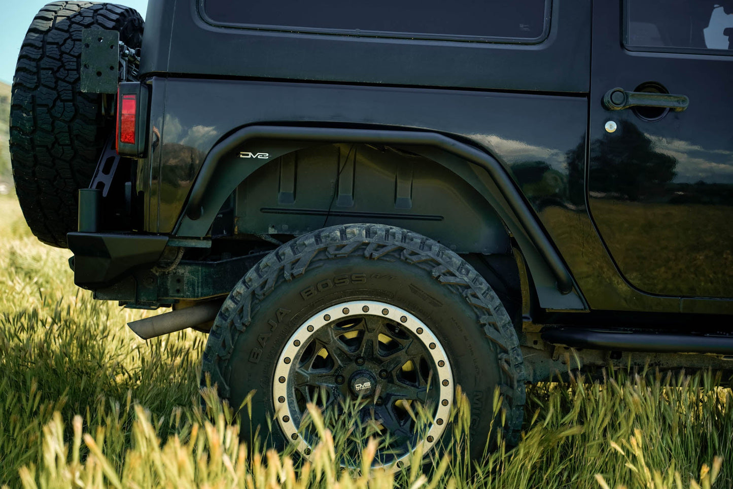 2007 2018 Jeep Wrangler JK JKU Spec Series Fender Flares DV8 Offroad-3