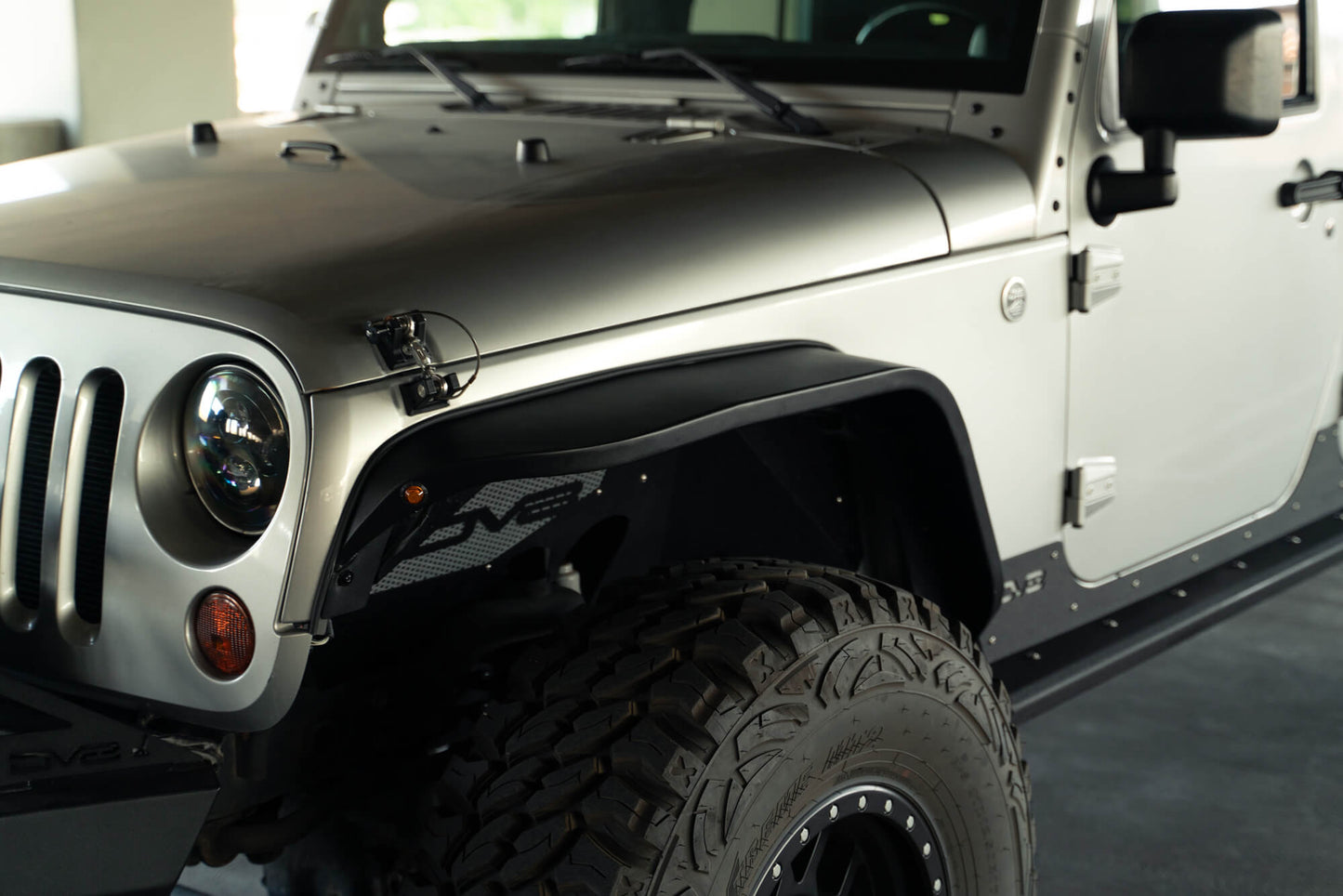 2007 2018 Jeep Wrangler JK JKU Slim Fender Flares DV8 Offroad-5