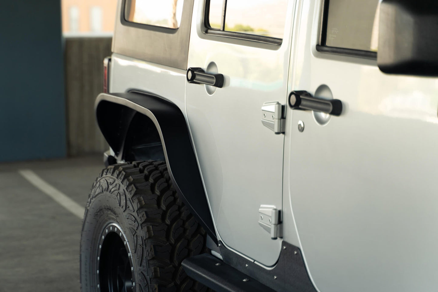 2007 2018 Jeep Wrangler JK JKU Slim Fender Flares DV8 Offroad-6