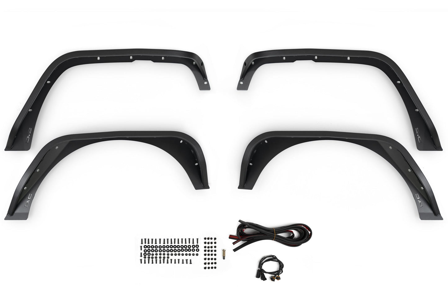 2007 2018 Jeep Wrangler JK JKU Slim Fender Flares DV8 Offroad-10