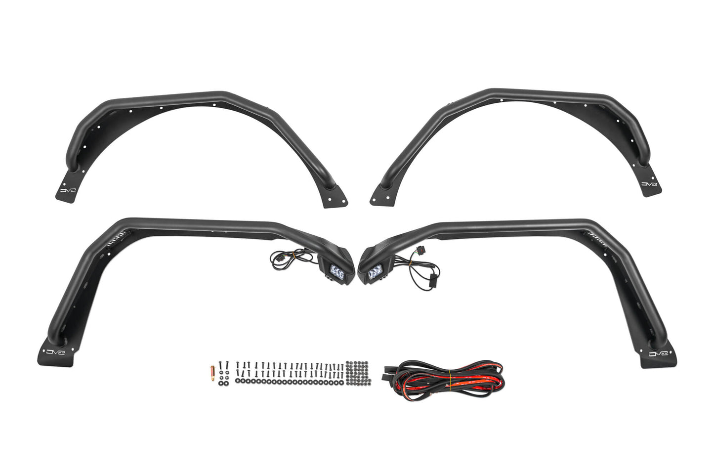 2018 2025 Jeep Wrangler JL JLU Spec Series Tube Fenders DV8 Offroad-6