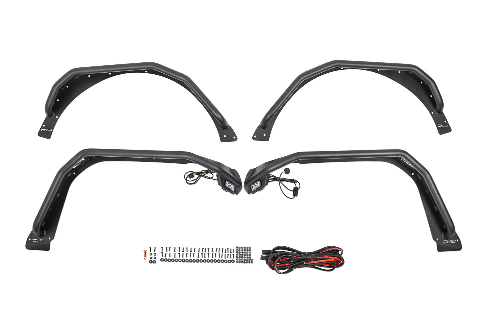 2018 2025 Jeep Wrangler JL JLU Spec Series Tube Fenders DV8 Offroad-6