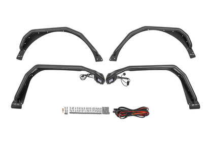 2018 2025 Jeep Wrangler JL JLU Spec Series Tube Fenders DV8 Offroad-6