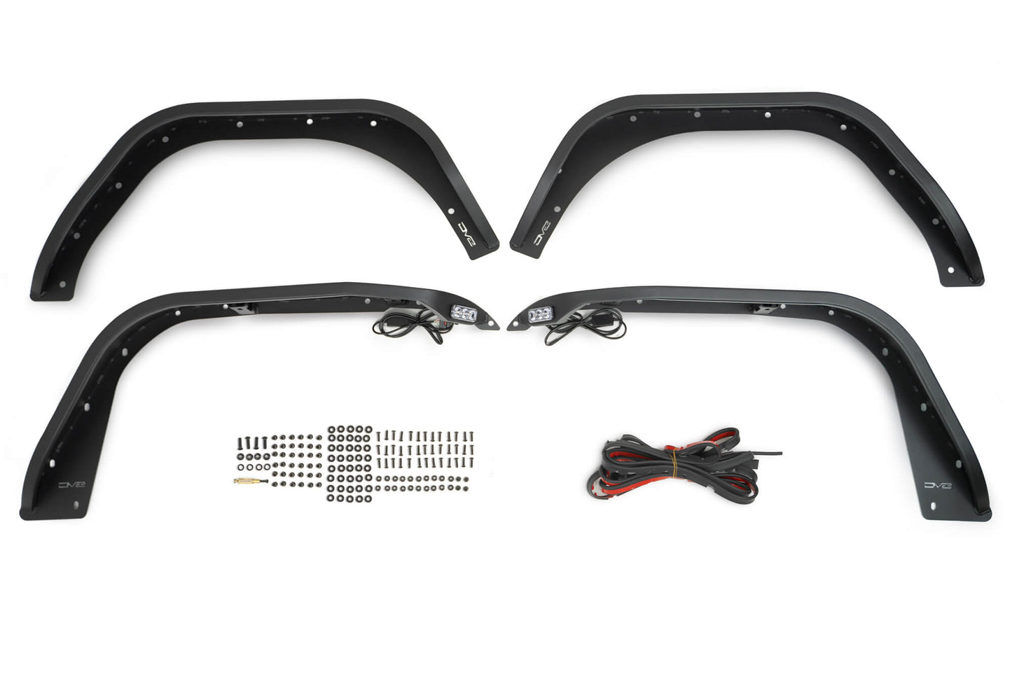 2018 2025 Jeep Wrangler JL JLU Slim Fender Flares DV8 Offroad-11