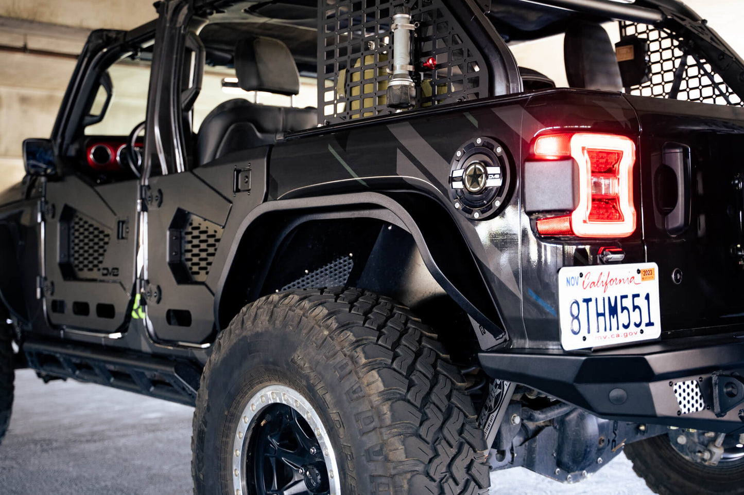 2018 2025 Jeep Wrangler JL JLU Slim Fender Flares DV8 Offroad-7