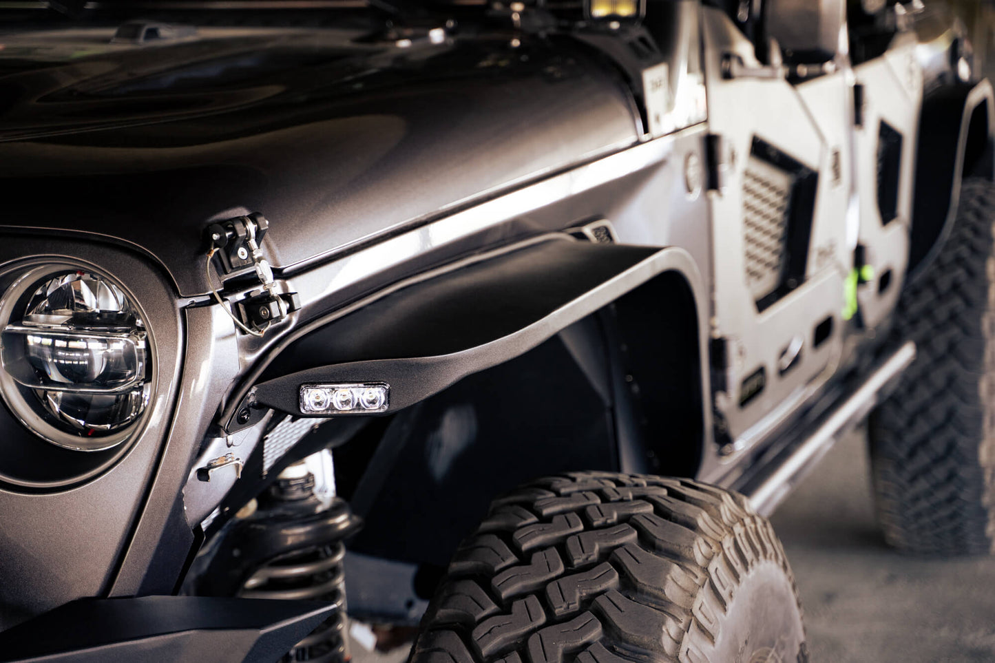 2018 2025 Jeep Wrangler JL JLU Slim Fender Flares DV8 Offroad-9