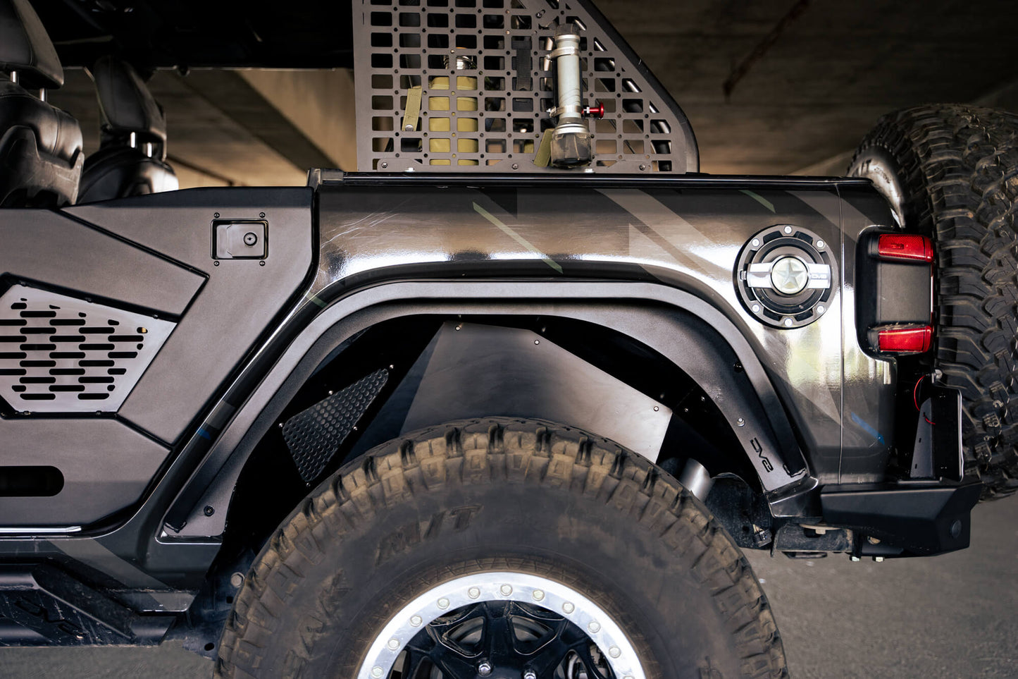 2018 2025 Jeep Wrangler JL JLU Slim Fender Flares DV8 Offroad-10
